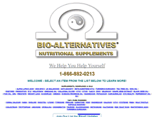 Tablet Screenshot of bio-alternatives.net